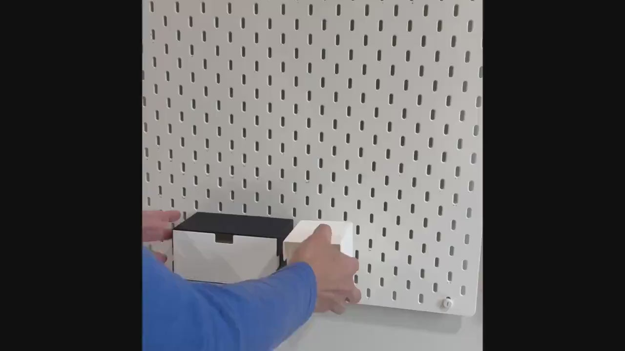 IKEA SKÅDIS Pegboard Drawers - Modular Stackable Storage Organizer - Custom Sizes & Colors - 3D Printed - 30+ Colors