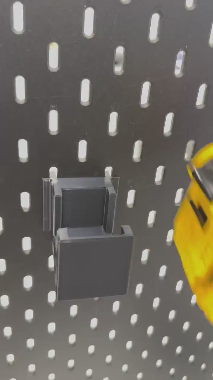 DEWALT Battery Holder – Dual – IKEA SKÅDIS Mount – 20V Compact & Standard