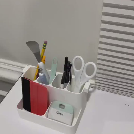 IKEA SKÅDIS Multi-Tier Shelf Bin - 3D Printed Tiered Organizer for Pegboards and Carts - Crafts and Sewing - 30+ Colors
