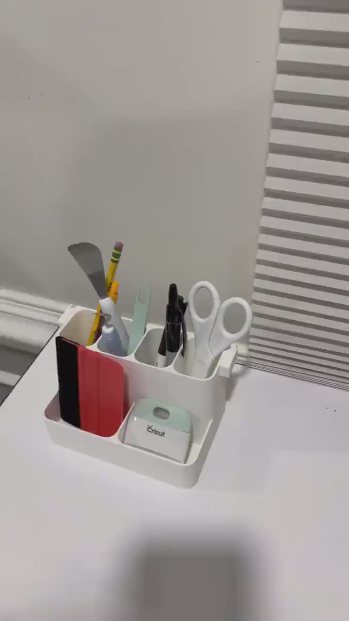 IKEA SKÅDIS Multi-Tier Shelf Bin - 3D Printed Tiered Organizer for Pegboards and Carts - Crafts and Sewing - 30+ Colors