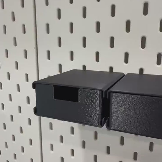 IKEA SKÅDIS Pegboard Drawers - Modular Stackable Storage Organizer - Custom Sizes & Colors - 3D Printed - 30+ Colors