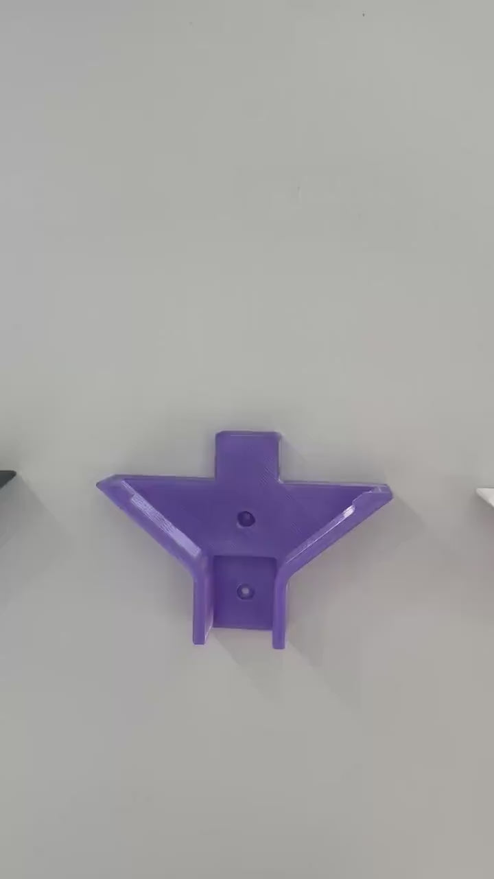 Pickleball Paddle Wall Mount - 3D Printed with Screw or Command Strip Install - Universal Paddle Fit - 30+ Colors