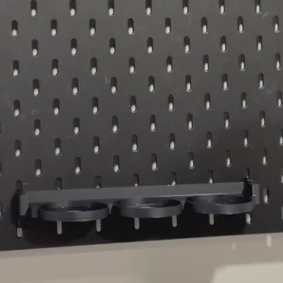 IKEA SKÅDIS Magnetic Snap-On Storage Cups - 3D Printed for Pegboards and Råskog Carts - Crafts, Sewing - 30+ Colors