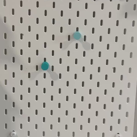 Magnetic Pegs for IKEA SKÅDIS Pegboards - 3D Printed Push Pins with Neodymium Magnets - Photo, Note and Memo Holder - 30+ Colors
