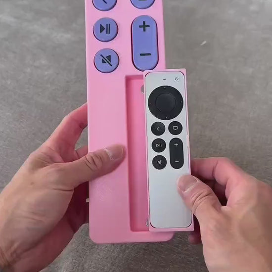 Oversized Apple TV Remote Case with Fidget Buttons – Siri Remote Gen 3 Compatible, 30+ Colors