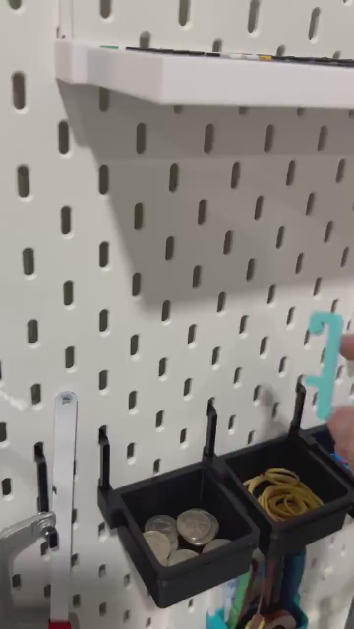 Custom Pegboard Hooks for IKEA SKÅDIS & UPPSPEL | 30+ Colors and Styles