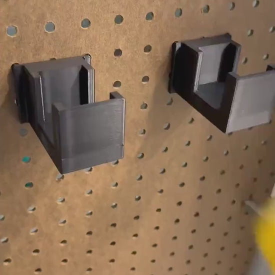 DEWALT Battery Holder – Dual – Pegboard Mount – 20V MAX Compact & Standard